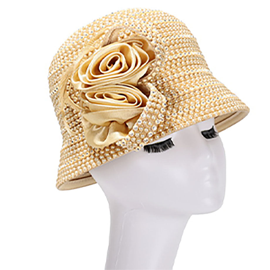 Giovanna HR22115-GLD-QS Church Hat