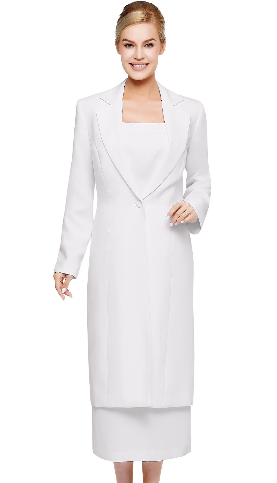 Nina Massini 2541-WHT-CO Church Suit