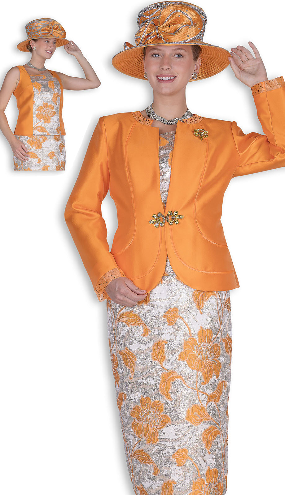 Elite Champagne 6355-QS Church Suit