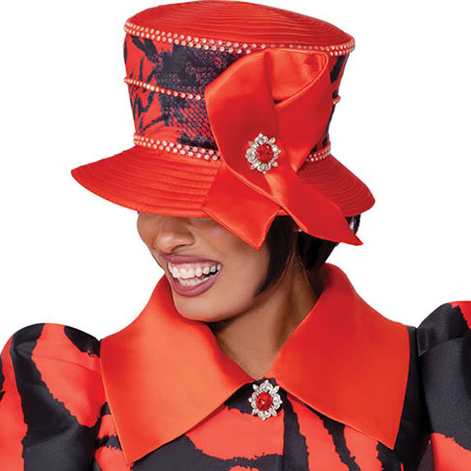 GMI 401022-RED-H-QS Church Hat