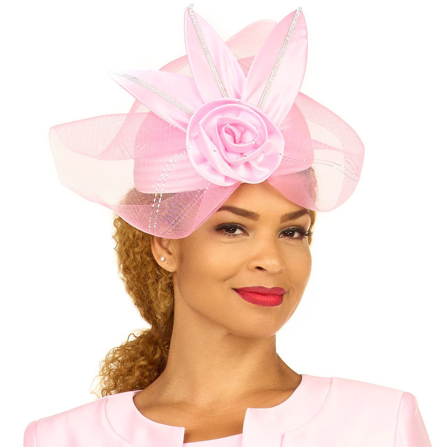 Giovanna HR22152-PNK-QS Church Hat