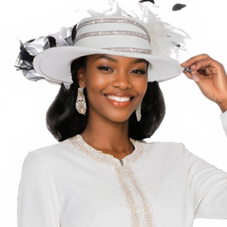 Champagne H5958-OFFW-QS Church Hat