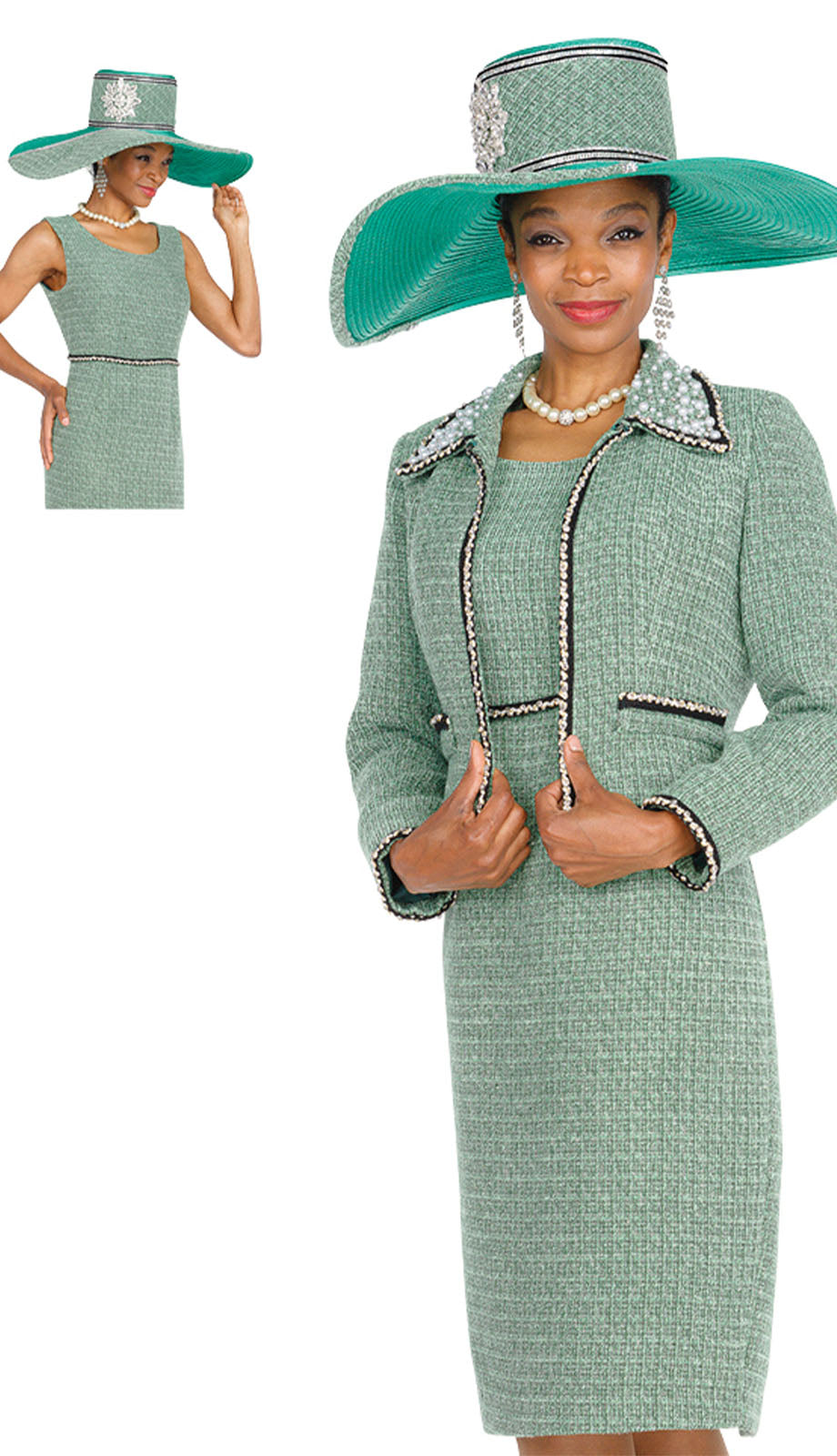 Elite Champagne 6163-QS Church Suit
