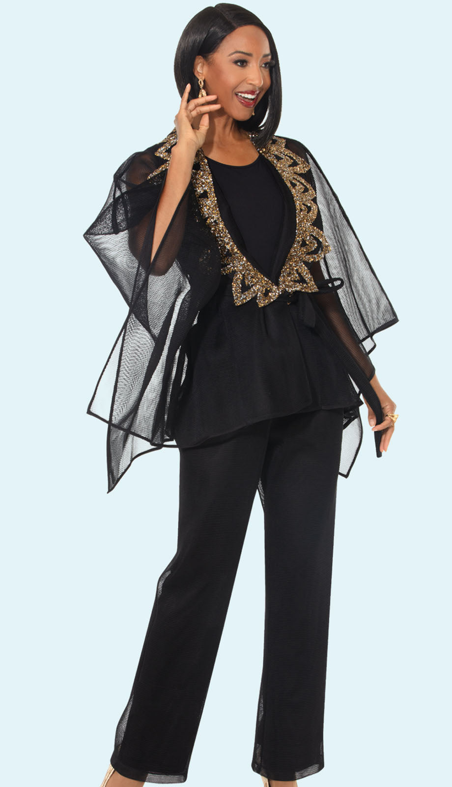 Donna Vinci 5866-BLK-QS Pant