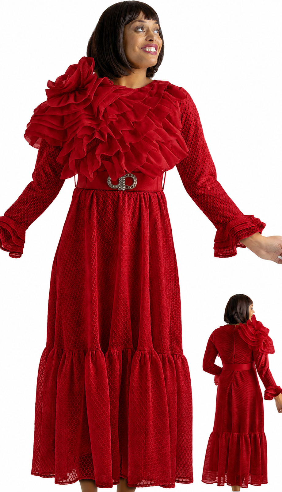 Sharz SBL8151-RED-QS Church Dress