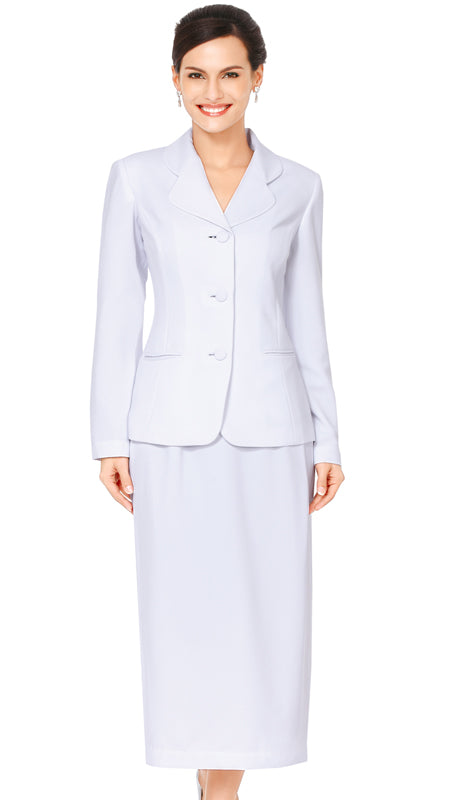 Nina Massini 3288-WHT-QS Church Suit