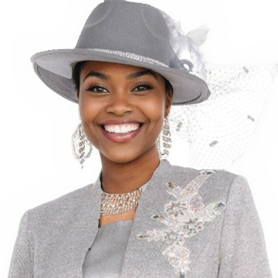 Champagne H5959-GRY-QS Church Hat