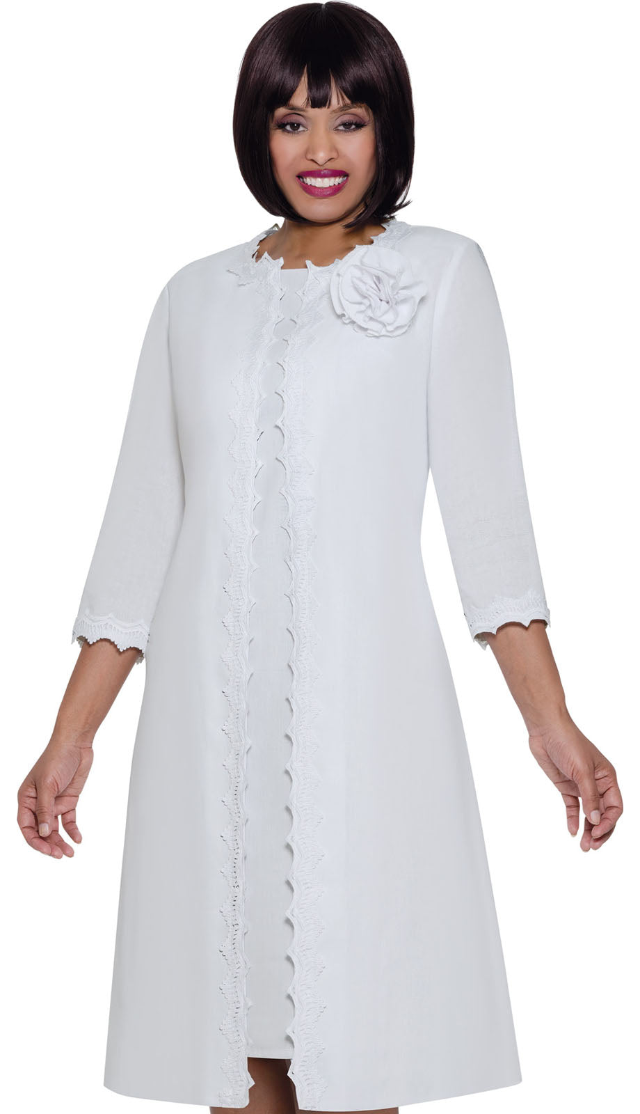 Divine DB2052-WHT-QS Church Dress