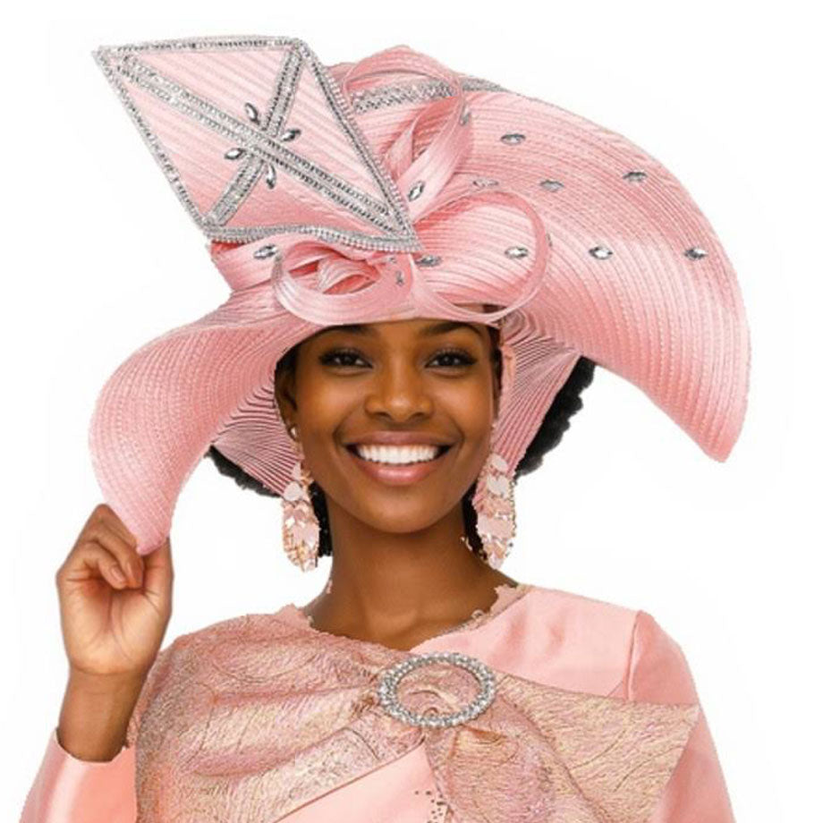 Champagne H6206-PNK-QS Church Hat