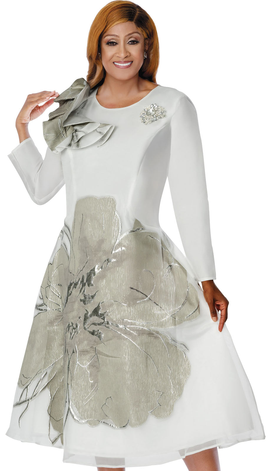 Dorinda Clark Cole 310171-SLV-QS Church Dress