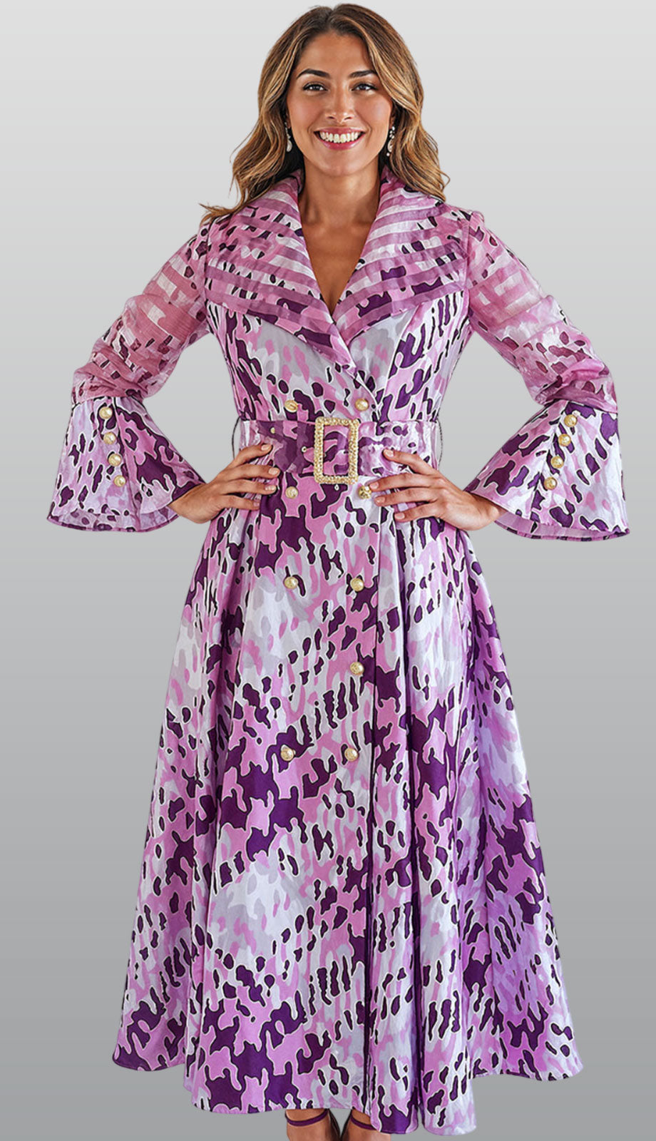 Donna Vinci 12210-RWP-QS Church Dress