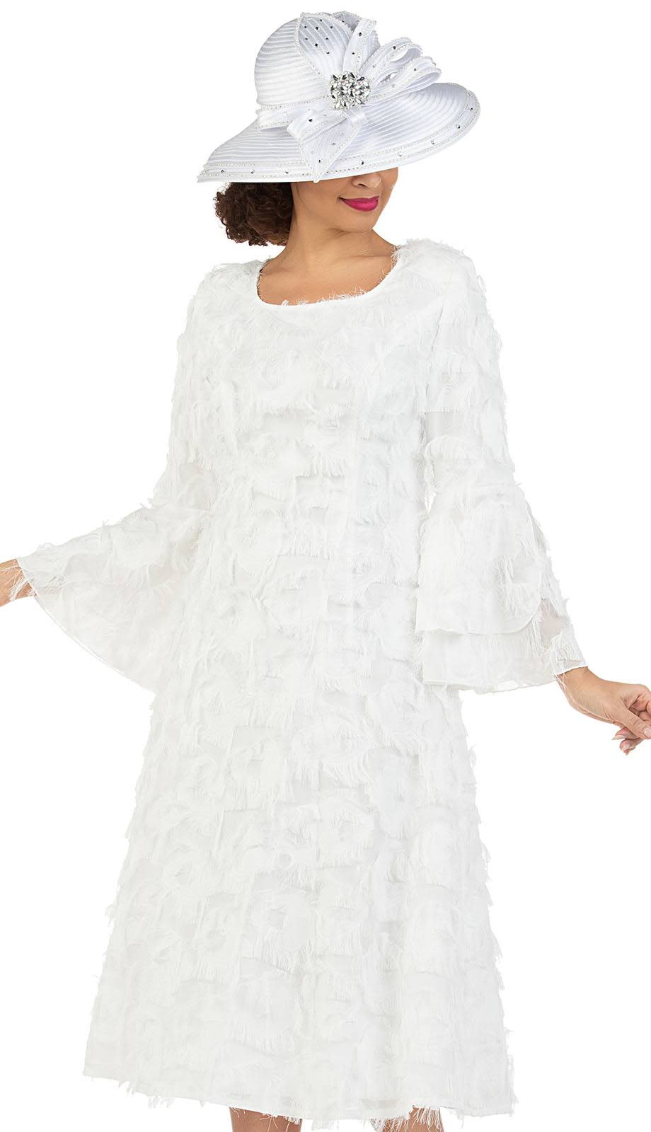 Giovanna 1637-WHT-CO Church Dress