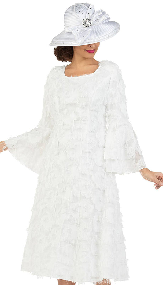 Giovanna 1637-WHT-CO Church Dress