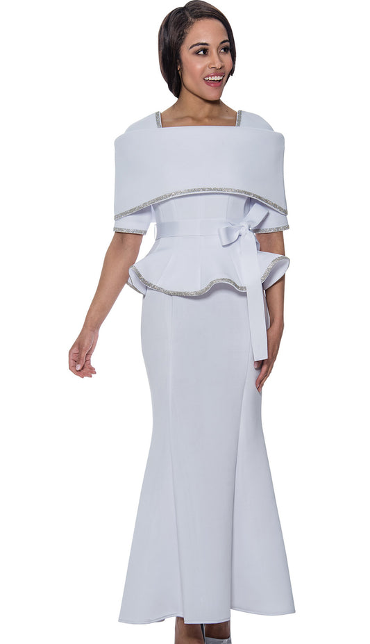 Stellar Looks SL1692-WHT-QS Church Suit