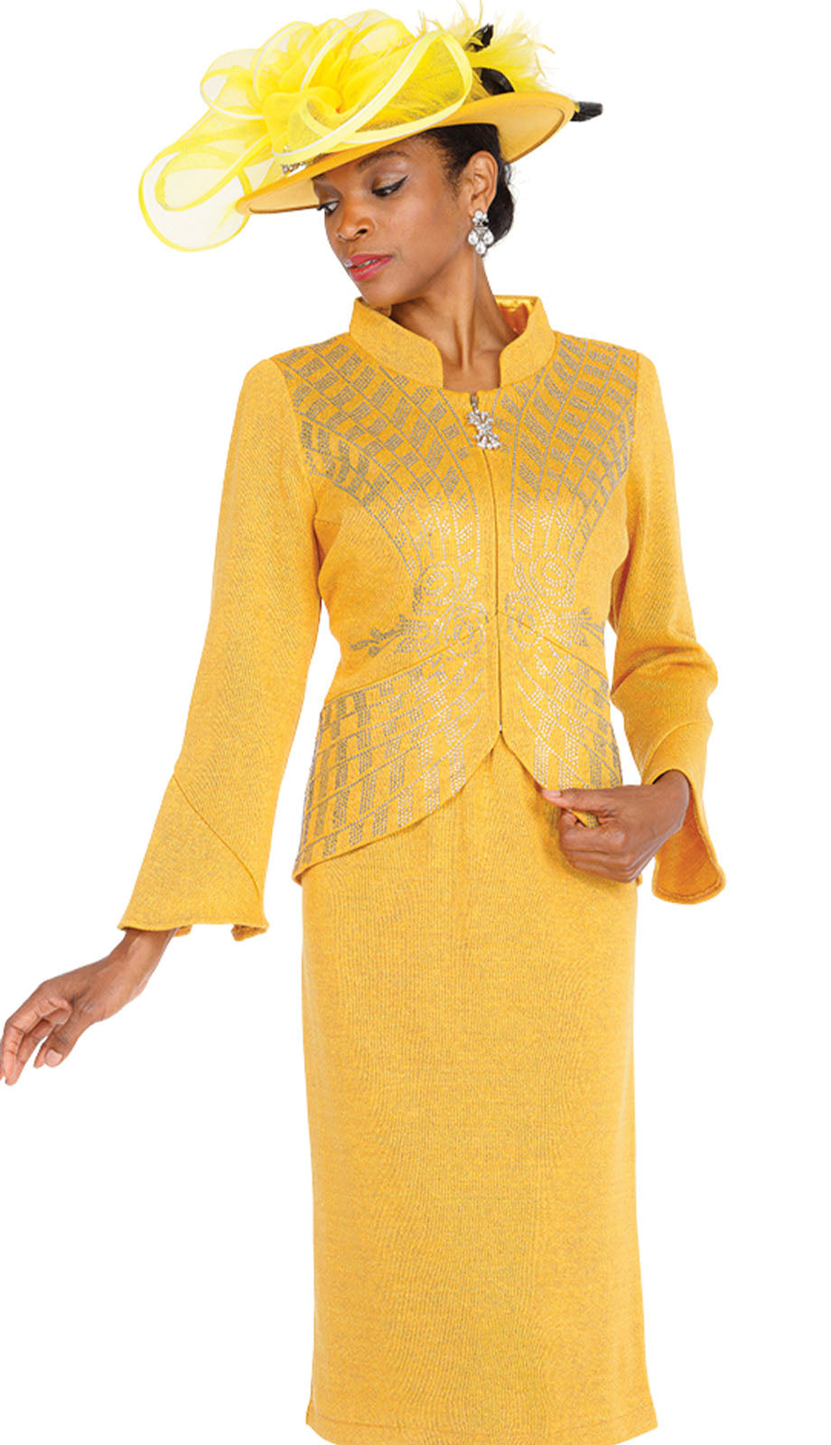 Elite Champagne 5968-GLD-QS Church Suit