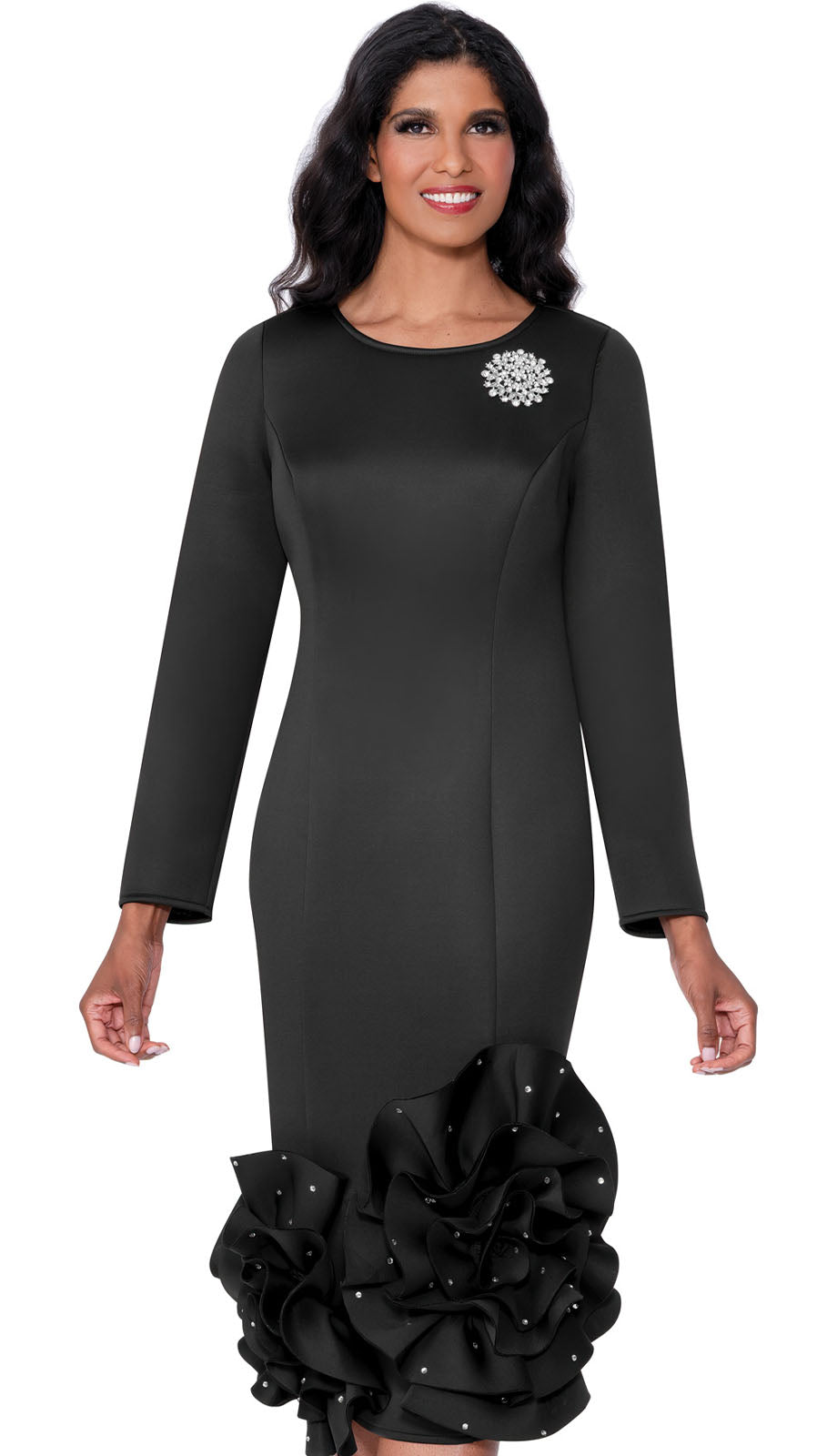 Nubiano 100681-BLK-QS Church Dress