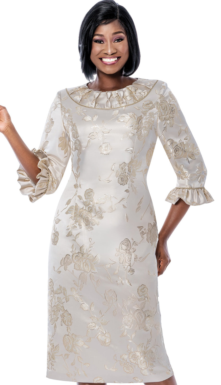 Terramina 7268-GLD-QS Church Suit