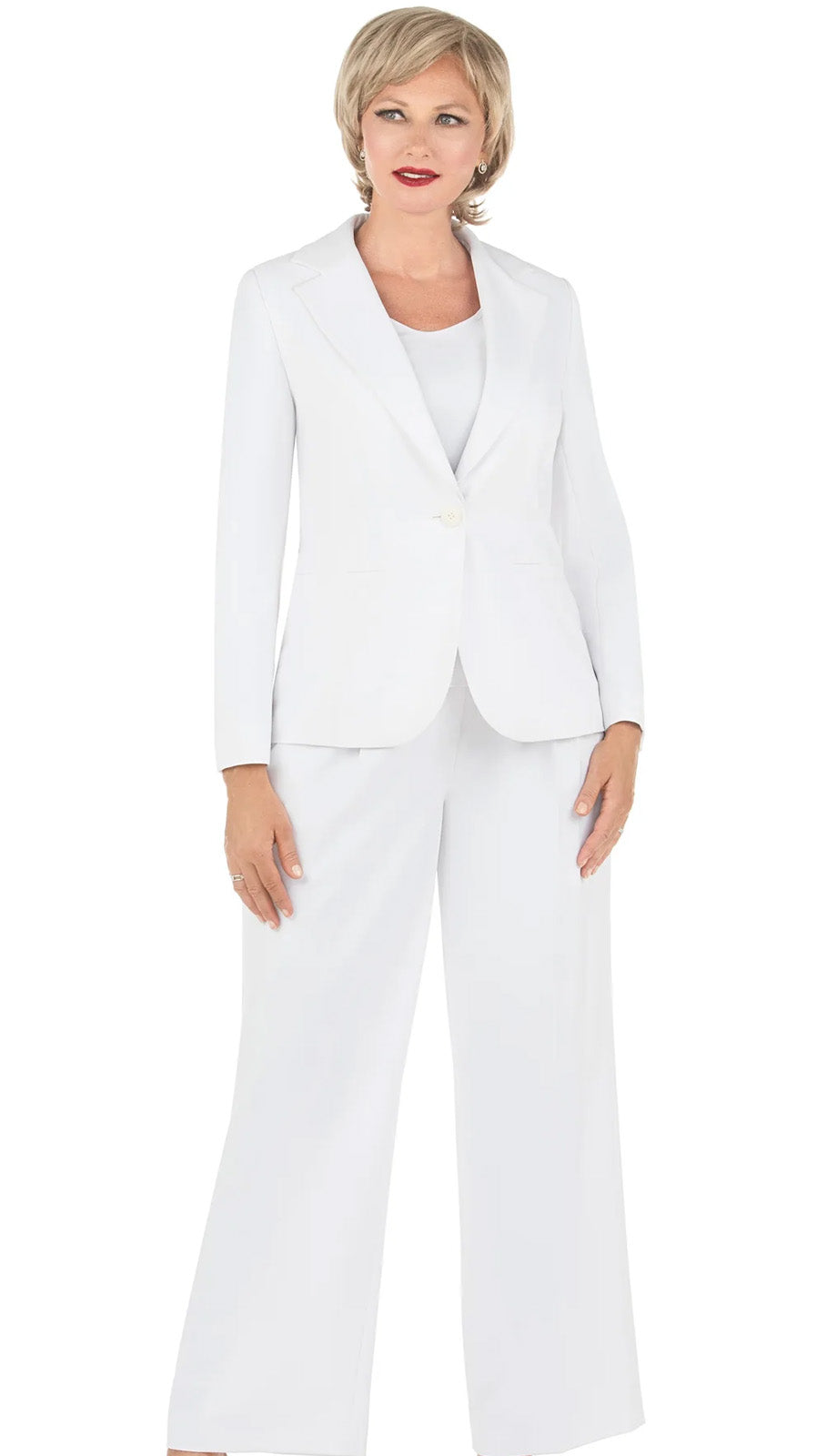 Giovanna S0706-WHT-CO Pant Suit
