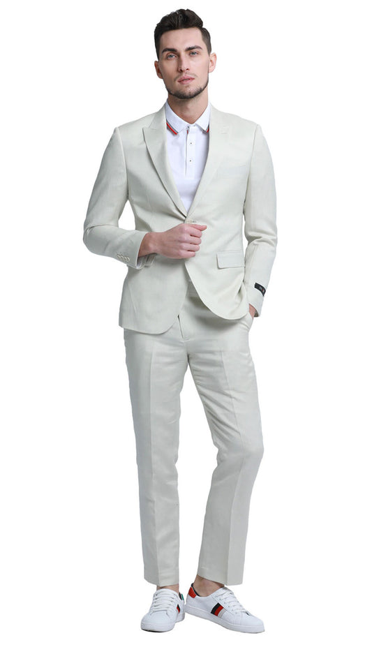 Tazzio M333SK-IVO-CO Mens Suit