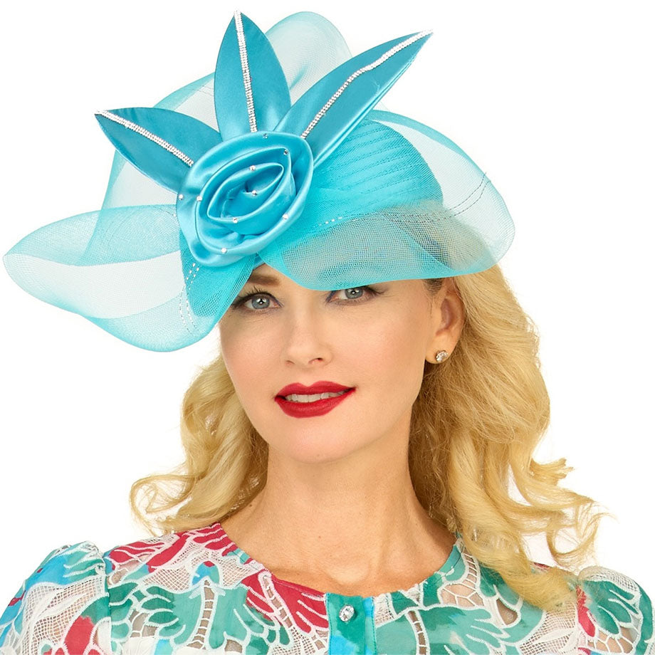 Giovanna HR22152-TRQ-QS Church Hat