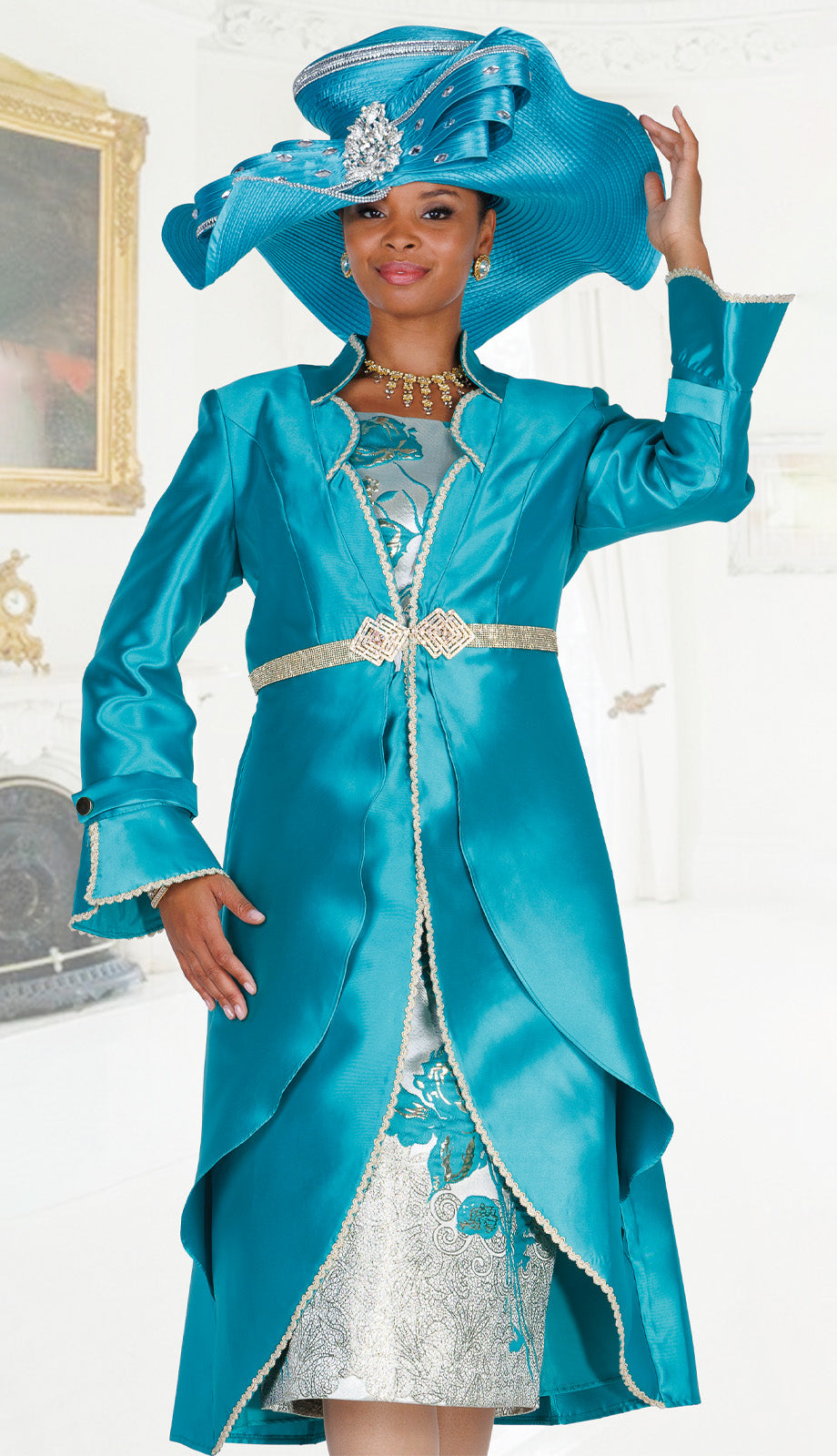 Elite Champagne 6255-TLG-QS Church Suit