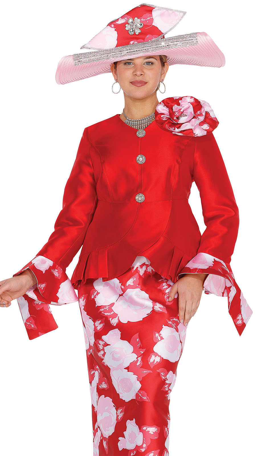 Aussie Austine 6061-RED-H Church Hat