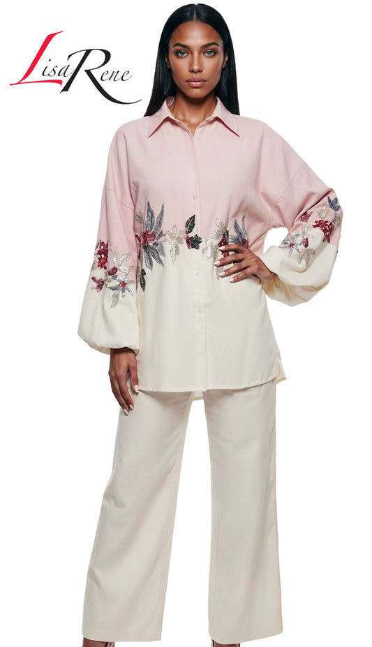 Lisa Rene 3369-CO Pants Set