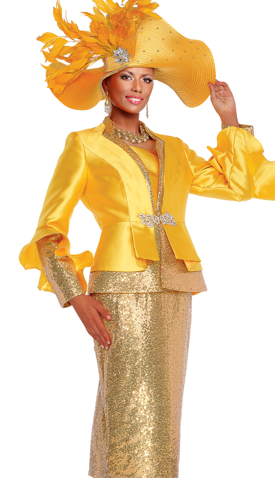 Elite Champagne 6264-QS Church Suit