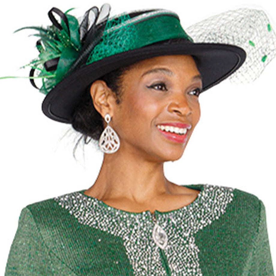 Champagne H5961-GRN-QS Church Hat