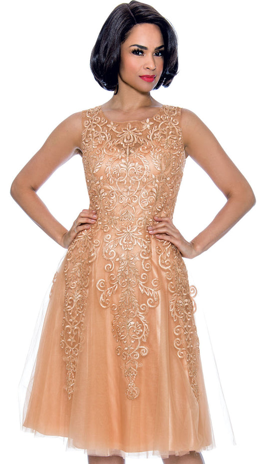Annabelle 8732-GLD-CO Church Dress