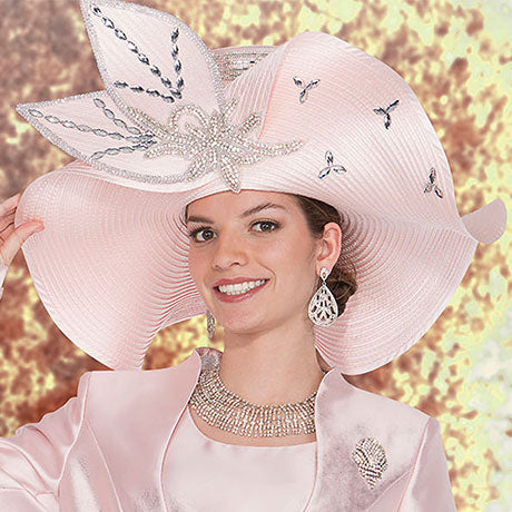 Champagne H6055-PNK-QS Church Hat