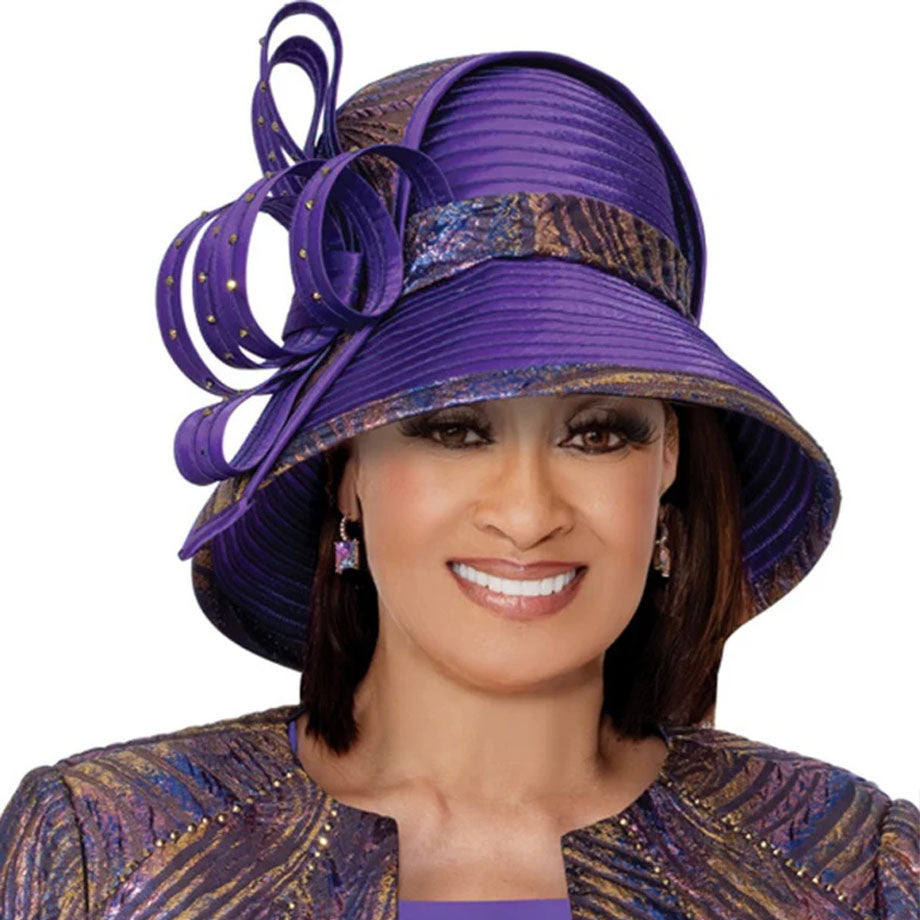 Dorinda Clark Cole 309902-PRP-H-QS Church Hat