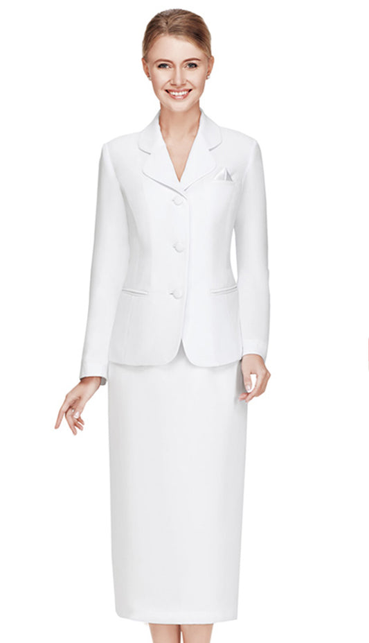 Nina Massini 2417-WHT-CO Church Suit
